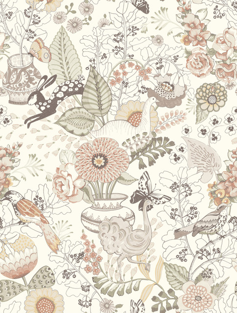 Whimsy Coral Fauna Wallpaper by A-Street Prints Designer Whimsy Covers about 56.4 square feet 20.5-in by 33-ft long roll Unpasted 27 - Swanky Fabrics - Whimsy Coral Fauna Wallpaper by A-Street Prints Designer Whimsy Covers about 56.4 square feet 20.5-in by 33-ft long roll Unpasted 27 - Swanky Fabrics -