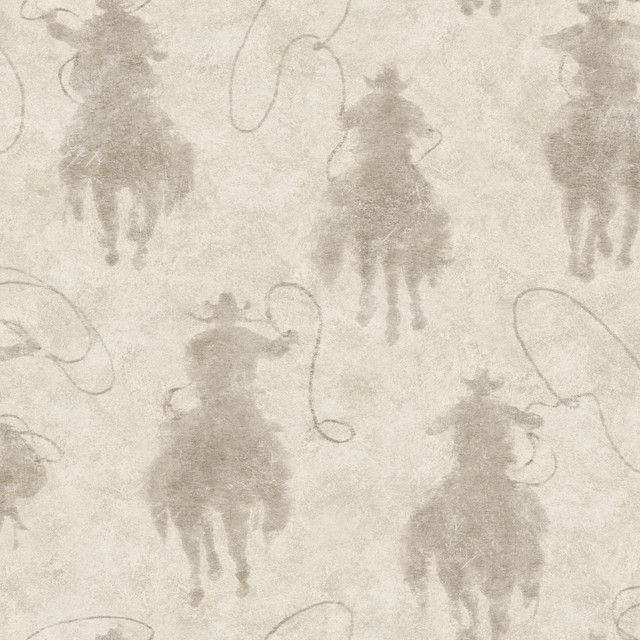 Stockman Silhouette Light Grey Wallpaper by Chesapeake Designer Yellowstone Covers about 56.4 square feet 20.5-in by 33-ft long roll Prepasted 20.5 - Swanky Fabrics - Stockman Silhouette Light Grey Wallpaper by Chesapeake Designer Yellowstone Covers about 56.4 square feet 20.5-in by 33-ft long roll Prepasted 20.5 - Swanky Fabrics -