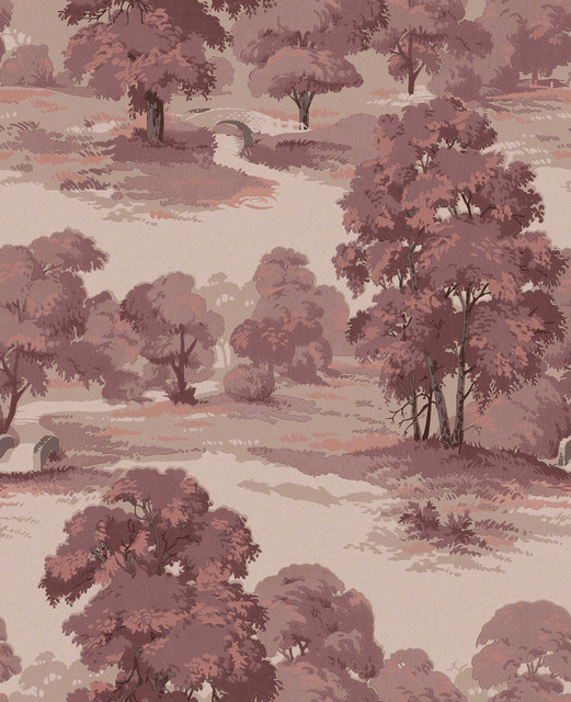 Sherwood Merlot Glade Wallpaper by Advantage Designer Westbury Forest Covers about 56.4 square feet 20.5-in by 33-ft long roll Unpasted 25.2 - Swanky Fabrics - Sherwood Merlot Glade Wallpaper by Advantage Designer Westbury Forest Covers about 56.4 square feet 20.5-in by 33-ft long roll Unpasted 25.2 - Swanky Fabrics -