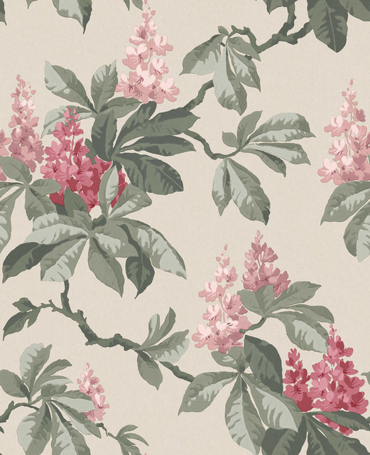 Chestnut Pink Floral Wallpaper by Advantage Designer Westbury Forest Covers about 56.4 square feet 20.5-in by 33-ft long roll Unpasted 25.2 - Swanky Fabrics - Chestnut Pink Floral Wallpaper by Advantage Designer Westbury Forest Covers about 56.4 square feet 20.5-in by 33-ft long roll Unpasted 25.2 - Swanky Fabrics -