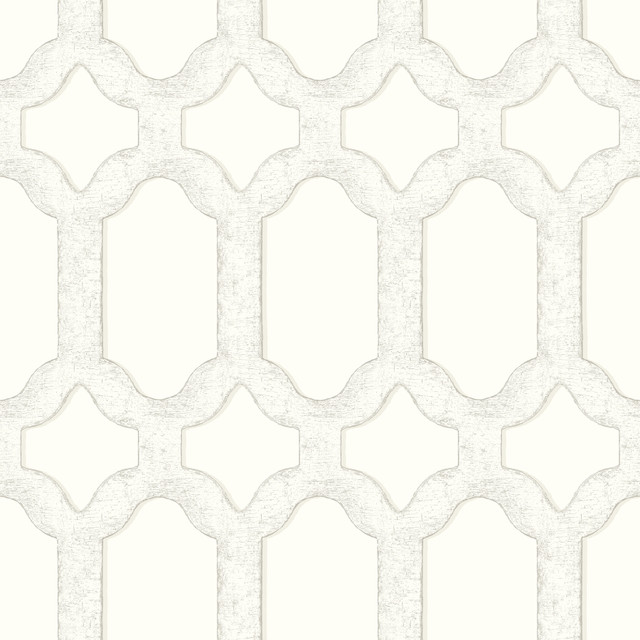 Chervil White Trellis Wallpaper by Chesapeake Designer Wildflower Covers about 56.4 square feet 20.5-in by 33-ft long roll Prepasted 20.5 - Swanky Fabrics - Chervil White Trellis Wallpaper by Chesapeake Designer Wildflower Covers about 56.4 square feet 20.5-in by 33-ft long roll Prepasted 20.5 - Swanky Fabrics -