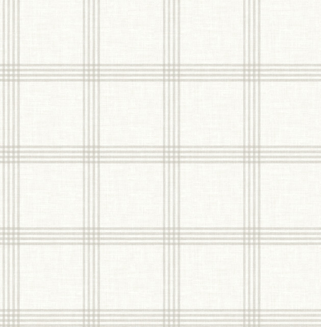 Twain Light Grey Plaid Wallpaper by Chesapeake Designer Wildflower Covers about 56.4 square feet 20.5-in by 33-ft long roll Unpasted 5.2 - Swanky Fabrics - Twain Light Grey Plaid Wallpaper by Chesapeake Designer Wildflower Covers about 56.4 square feet 20.5-in by 33-ft long roll Unpasted 5.2 - Swanky Fabrics -