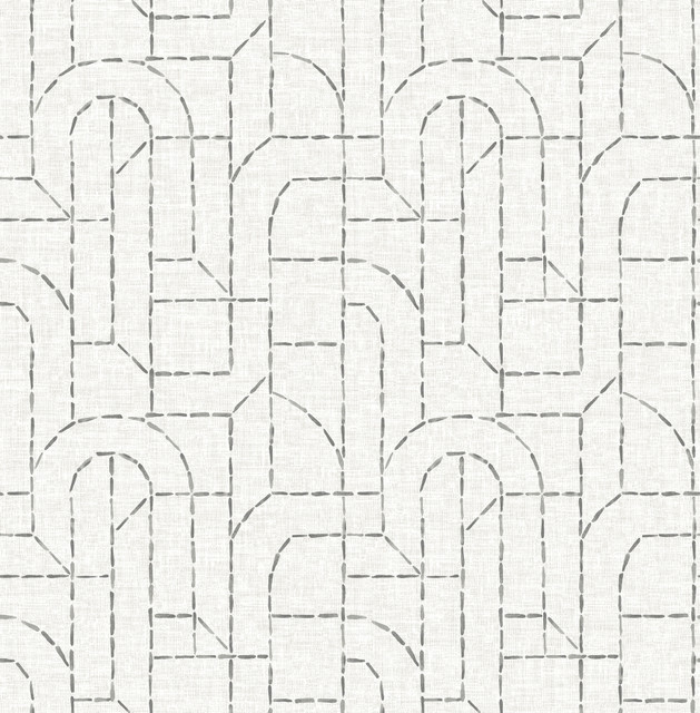 Integrity Grey Arched Outlines Wallpaper by A-Street Prints Designer Harmony Covers about 56.4 square feet 20.5-in by 33-ft long roll Unpasted 20.86 - Swanky Fabrics - Integrity Grey Arched Outlines Wallpaper by A-Street Prints Designer Harmony Covers about 56.4 square feet 20.5-in by 33-ft long roll Unpasted 20.86 - Swanky Fabrics -