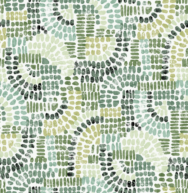 Wanderer Evergreen Mosiac Wallpaper by A-Street Prints Designer Harmony Covers about 56.4 square feet 20.5-in by 33-ft long roll Unpasted 20.86 - Swanky Fabrics - Wanderer Evergreen Mosiac Wallpaper by A-Street Prints Designer Harmony Covers about 56.4 square feet 20.5-in by 33-ft long roll Unpasted 20.86 - Swanky Fabrics -
