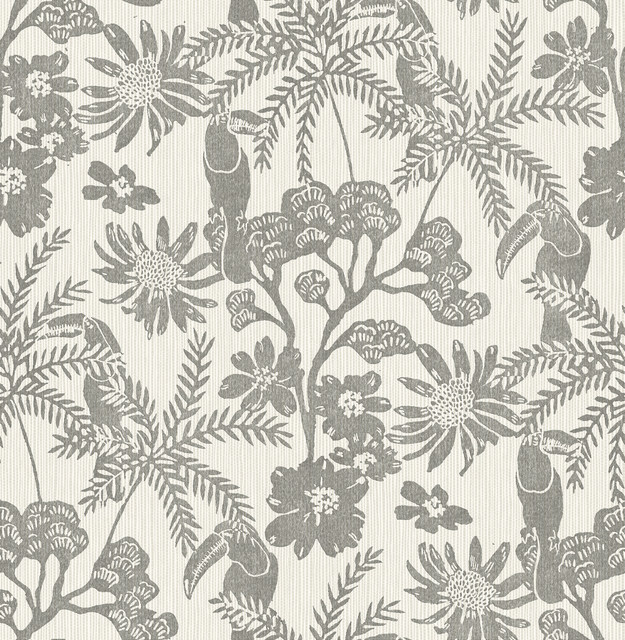 Jacaranda Stone Tropical Trail Wallpaper by A-Street Prints Designer Harmony Covers about 56.4 square feet 20.5-in by 33-ft long roll Unpasted 20.86 - Swanky Fabrics - Jacaranda Stone Tropical Trail Wallpaper by A-Street Prints Designer Harmony Covers about 56.4 square feet 20.5-in by 33-ft long roll Unpasted 20.86 - Swanky Fabrics -