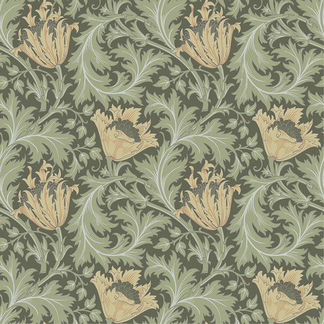 Anemone Moss Floral Trail Wallpaper by A-Street Prints Designer Hidden Treasures Covers about 57.5 square feet 20.9-in by 33-ft long roll Unpasted 10.4 - Swanky Fabrics - Anemone Moss Floral Trail Wallpaper by A-Street Prints Designer Hidden Treasures Covers about 57.5 square feet 20.9-in by 33-ft long roll Unpasted 10.4 - Swanky Fabrics -