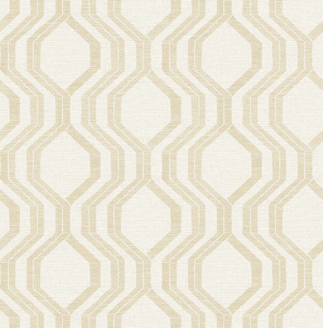 Burton Gold Modern Ogee Wallpaper by A-Street Prints Designer Solace Covers about 56.4 square feet 20.5-in by 33-ft long roll Unpasted 20.86 - Swanky Fabrics - Burton Gold Modern Ogee Wallpaper by A-Street Prints Designer Solace Covers about 56.4 square feet 20.5-in by 33-ft long roll Unpasted 20.86 - Swanky Fabrics -