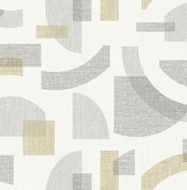 Fulton Gold Shapes Wallpaper by A-Street Prints Designer Solace Covers about 56.4 square feet 20.5-in by 33-ft long roll Unpasted 20.86 - Swanky Fabrics - Fulton Gold Shapes Wallpaper by A-Street Prints Designer Solace Covers about 56.4 square feet 20.5-in by 33-ft long roll Unpasted 20.86 - Swanky Fabrics -