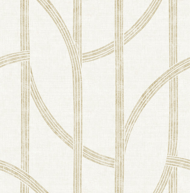 Harlow Gold Curved Contours Wallpaper by A-Street Prints Designer Solace Covers about 56.4 square feet 20.5-in by 33-ft long roll Unpasted 20.86 - Swanky Fabrics - Harlow Gold Curved Contours Wallpaper by A-Street Prints Designer Solace Covers about 56.4 square feet 20.5-in by 33-ft long roll Unpasted 20.86 - Swanky Fabrics -