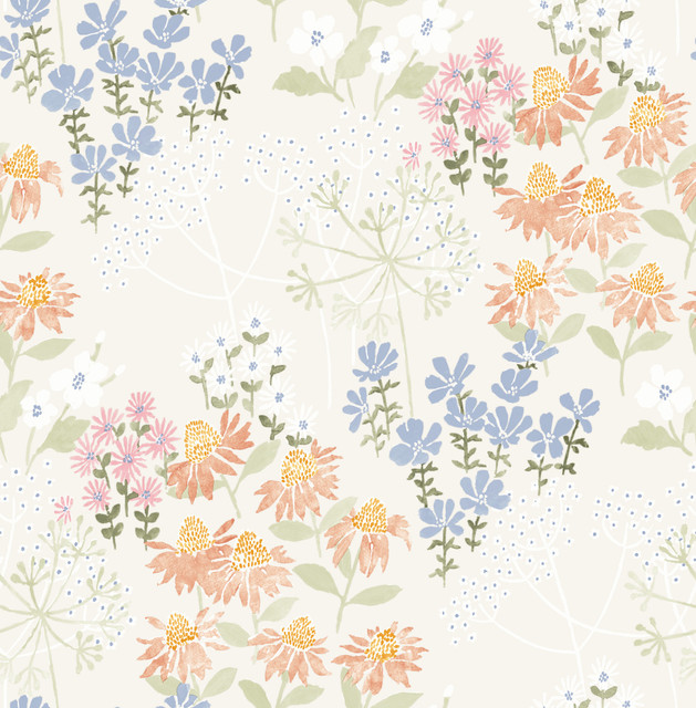 Cultivate Pastel Springtime Blooms Wallpaper by A-Street Prints Designer Terrace Covers about 56.4 square feet 20.5-in by 33-ft long roll Unpasted 20.86 - Swanky Fabrics - Cultivate Pastel Springtime Blooms Wallpaper by A-Street Prints Designer Terrace Covers about 56.4 square feet 20.5-in by 33-ft long roll Unpasted 20.86 - Swanky Fabrics -