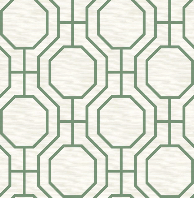 Manor Green Geometric Trellis Wallpaper by A-Street Prints Designer Terrace Covers about 56.4 square feet 20.5-in by 33-ft long roll Unpasted 10.4 - Swanky Fabrics - Manor Green Geometric Trellis Wallpaper by A-Street Prints Designer Terrace Covers about 56.4 square feet 20.5-in by 33-ft long roll Unpasted 10.4 - Swanky Fabrics -