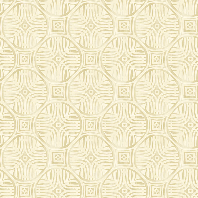 Sandee Butter Medallion Wallpaper by Chesapeake Designer Kinfolk Covers about 56.4 square feet 20.5-in by 33-ft long roll Prepasted 6.83 - Swanky Fabrics - Sandee Butter Medallion Wallpaper by Chesapeake Designer Kinfolk Covers about 56.4 square feet 20.5-in by 33-ft long roll Prepasted 6.83 - Swanky Fabrics -
