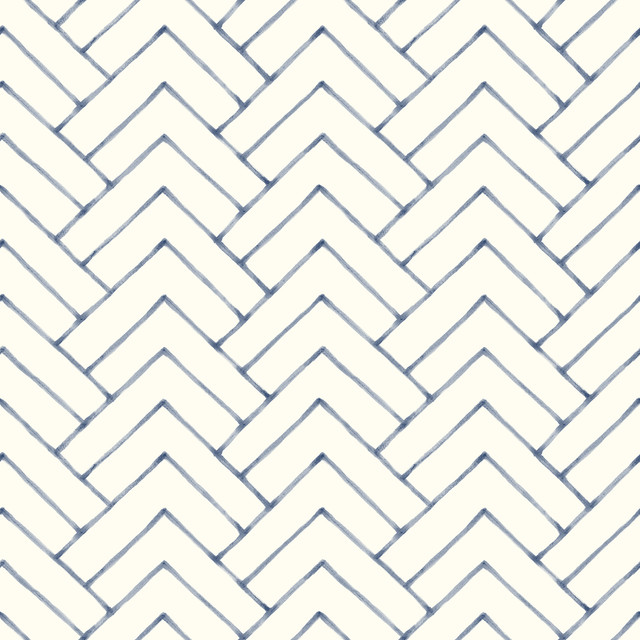 Oswin Navy Tiered Herringbone Wallpaper by Chesapeake Designer Kinfolk Covers about 56.4 square feet 20.5-in by 33-ft long roll Prepasted 20.5 - Swanky Fabrics - Oswin Navy Tiered Herringbone Wallpaper by Chesapeake Designer Kinfolk Covers about 56.4 square feet 20.5-in by 33-ft long roll Prepasted 20.5 - Swanky Fabrics -