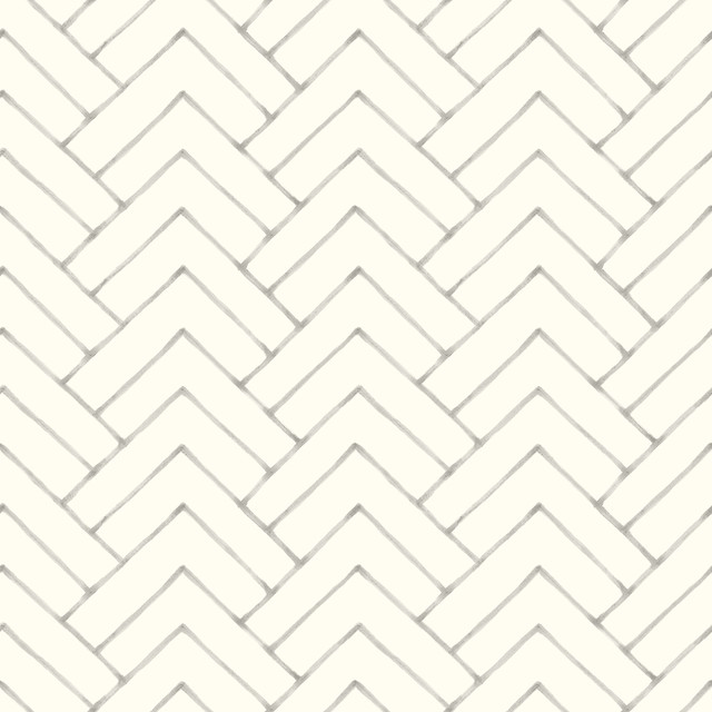 Oswin Grey Tiered Herringbone Wallpaper by Chesapeake Designer Kinfolk Covers about 56.4 square feet 20.5-in by 33-ft long roll Prepasted 20.5 - Swanky Fabrics - Oswin Grey Tiered Herringbone Wallpaper by Chesapeake Designer Kinfolk Covers about 56.4 square feet 20.5-in by 33-ft long roll Prepasted 20.5 - Swanky Fabrics -