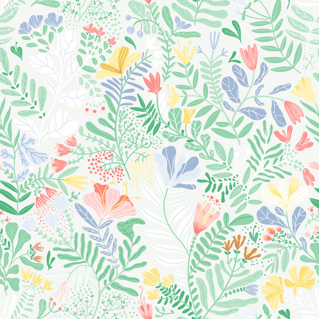 Brittsommar Light Green Woodland Floral Wallpaper by A-Street Prints Designer Botanica Covers about 57.5 square feet 20.9-in by 33-ft long roll Unpasted 20.9 - Swanky Fabrics - Brittsommar Light Green Woodland Floral Wallpaper by A-Street Prints Designer Botanica Covers about 57.5 square feet 20.9-in by 33-ft long roll Unpasted 20.9 - Swanky Fabrics -
