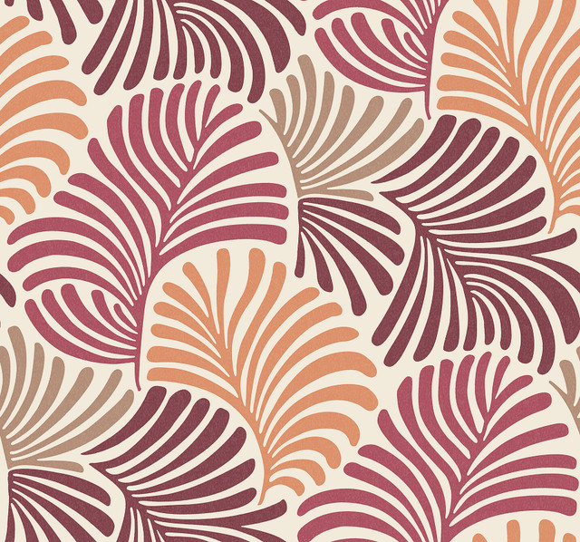 Trousdale Raspberry Fanning Flora Wallpaper by A-Street Prints Designer Scott Living III Covers about 60.8 square feet 27-in by 27-ft long roll Unpasted 25.25 - Swanky Fabrics - Trousdale Raspberry Fanning Flora Wallpaper by A-Street Prints Designer Scott Living III Covers about 60.8 square feet 27-in by 27-ft long roll Unpasted 25.25 - Swanky Fabrics -