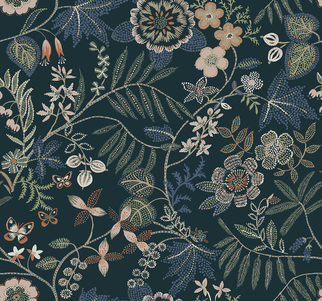 Marilyn Sea Green Floral Trail Wallpaper by A-Street Prints Designer Scott Living III Covers about 60.8 square feet 27-in by 27-ft long roll Unpasted 25.25 - Swanky Fabrics - Marilyn Sea Green Floral Trail Wallpaper by A-Street Prints Designer Scott Living III Covers about 60.8 square feet 27-in by 27-ft long roll Unpasted 25.25 - Swanky Fabrics -