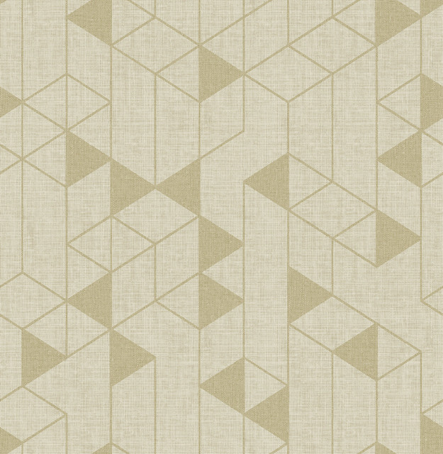 Fairbank Gold Linen Geometric Wallpaper by A-Street Prints Designer Scott Living III Covers about 56.4 square feet 20.5-in by 33-ft long roll Unpasted 10.4 - Swanky Fabrics - Fairbank Gold Linen Geometric Wallpaper by A-Street Prints Designer Scott Living III Covers about 56.4 square feet 20.5-in by 33-ft long roll Unpasted 10.4 - Swanky Fabrics -