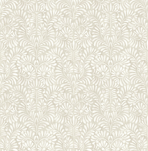 Elma Taupe Fiddlehead Wallpaper by A-Street Prints Designer Mylos Covers about 56.4 square feet 20.5-in by 33-ft long roll Unpasted 10.4 - Swanky Fabrics - Elma Taupe Fiddlehead Wallpaper by A-Street Prints Designer Mylos Covers about 56.4 square feet 20.5-in by 33-ft long roll Unpasted 10.4 - Swanky Fabrics -