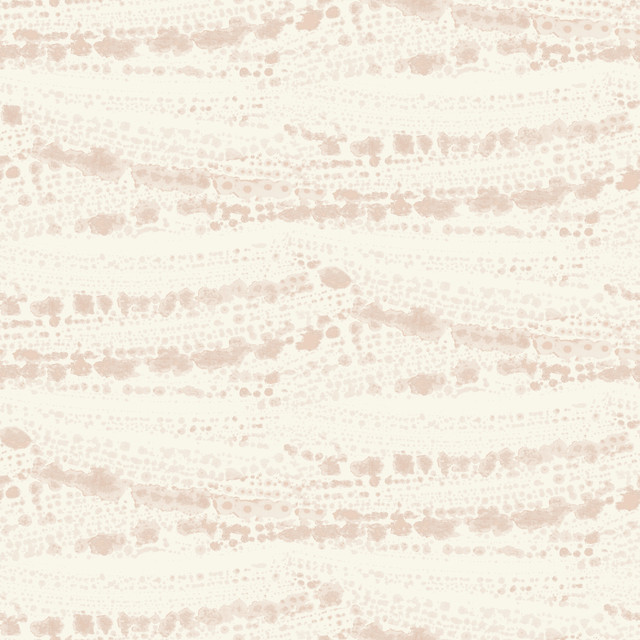 Rannell Peach Abstract Scallop Wallpaper by Chesapeake Designer Blue Heron Covers about 56.4 square feet 20.5-in by 33-ft long roll Prepasted 20.5 - Swanky Fabrics -