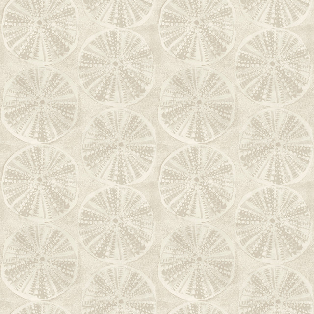 Sea Biscuit Beige Sand Dollar Wallpaper by Chesapeake Designer Blue Heron Covers about 56.4 square feet 20.5-in by 33-ft long roll Prepasted 20.5 - Swanky Fabrics - Sea Biscuit Beige Sand Dollar Wallpaper by Chesapeake Designer Blue Heron Covers about 56.4 square feet 20.5-in by 33-ft long roll Prepasted 20.5 - Swanky Fabrics -