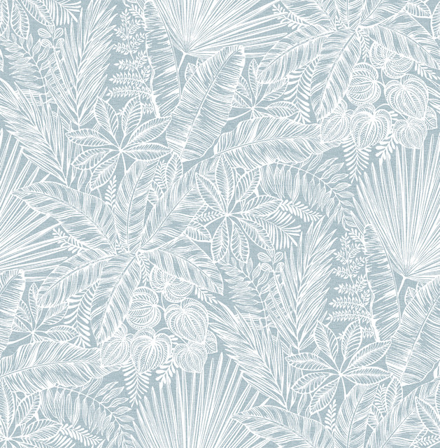 Vita Blue Botanical Wallpaper by A-Street Prints Designer Middleton Covers about 56.4 square feet 20.5-in by 33-ft long roll Unpasted 20.9 - Swanky Fabrics - Vita Blue Botanical Wallpaper by A-Street Prints Designer Middleton Covers about 56.4 square feet 20.5-in by 33-ft long roll Unpasted 20.9 - Swanky Fabrics -