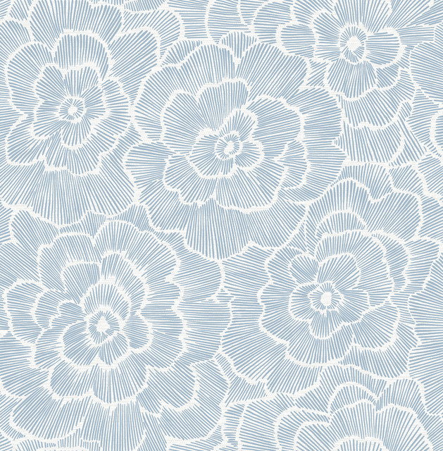 Periwinkle Blue Textured Floral Wallpaper by A-Street Prints Designer Pacifica Covers about 56.4 square feet 20.5-in by 33-ft long roll Unpasted 10.4 - Swanky Fabrics - Periwinkle Blue Textured Floral Wallpaper by A-Street Prints Designer Pacifica Covers about 56.4 square feet 20.5-in by 33-ft long roll Unpasted 10.4 - Swanky Fabrics -