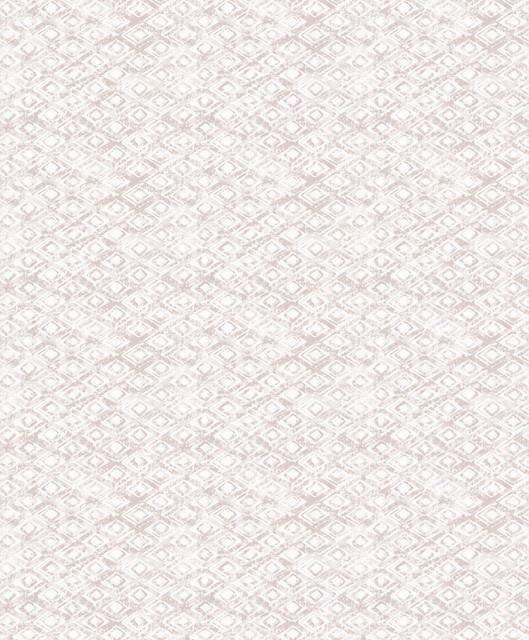 Delilah Peach Diamond Wallpaper by Decorline Designer Vista Covers about 57.8 square feet 21-in by 33-ft long roll Unpasted 6.3 - Swanky Fabrics -