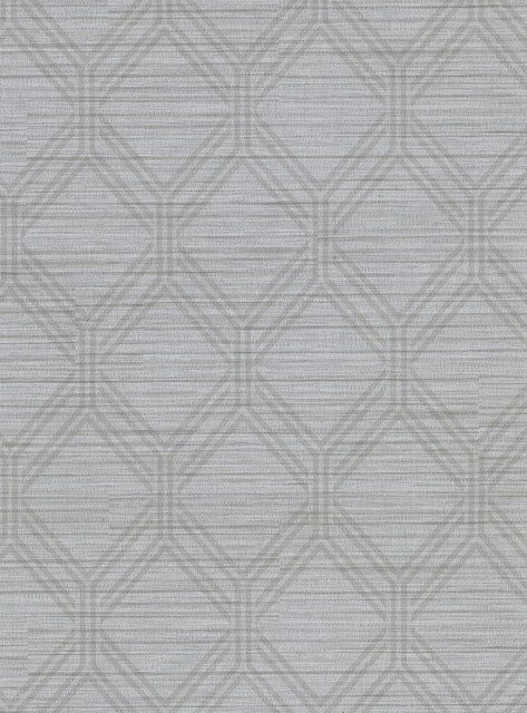 Vaughan Pewter Geometric Wallpaper by Warner Designer Warner Basics V Covers about 60.8 square feet 27-in by 27-ft long roll Unpasted 9 - Swanky Fabrics - Vaughan Pewter Geometric Wallpaper by Warner Designer Warner Basics V Covers about 60.8 square feet 27-in by 27-ft long roll Unpasted 9 - Swanky Fabrics -