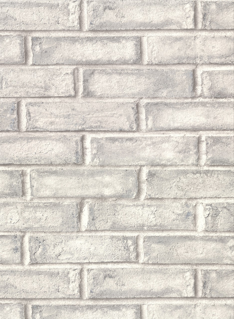 Appleton Grey Faux Weathered Brick Wallpaper by Warner Designer Warner Textures IX 2754 Main Street Covers about 60.8 square feet 27-in by 27-ft long roll Unpasted 20.5 - Swanky Fabrics - Appleton Grey Faux Weathered Brick Wallpaper by Warner Designer Warner Textures IX 2754 Main Street Covers about 60.8 square feet 27-in by 27-ft long roll Unpasted 20.5 - Swanky Fabrics -