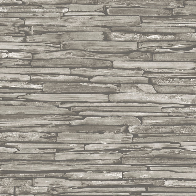 McGuire Taupe Stacked Slate Wallpaper by A-Street Prints Designer Trilogy Covers about 56.4 square feet 20.5-in by 33-ft long roll Unpasted 20.9 - Swanky Fabrics - McGuire Taupe Stacked Slate Wallpaper by A-Street Prints Designer Trilogy Covers about 56.4 square feet 20.5-in by 33-ft long roll Unpasted 20.9 - Swanky Fabrics -