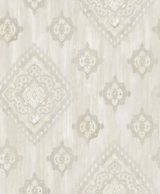 Leana Yellow Medallion Wallpaper by Advantage Designer Traditional Covers about 57.8 square feet 21-in by 33-ft long roll Unpasted 25 - Swanky Fabrics - Leana Yellow Medallion Wallpaper by Advantage Designer Traditional Covers about 57.8 square feet 21-in by 33-ft long roll Unpasted 25 - Swanky Fabrics -