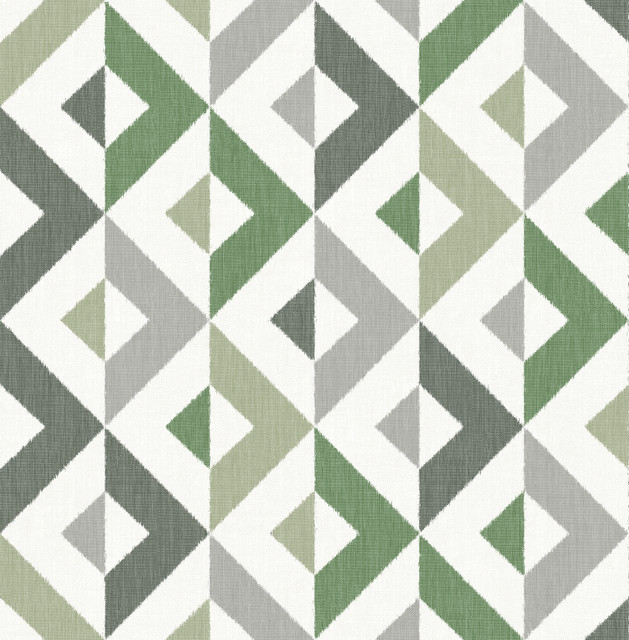 Seesaw Green Geometric Faux Linen Wallpaper by A-Street Prints Designer Theory Covers about 56.4 square feet 20.5-in by 33-ft long roll Unpasted 20.9 - Swanky Fabrics - Seesaw Green Geometric Faux Linen Wallpaper by A-Street Prints Designer Theory Covers about 56.4 square feet 20.5-in by 33-ft long roll Unpasted 20.9 - Swanky Fabrics -