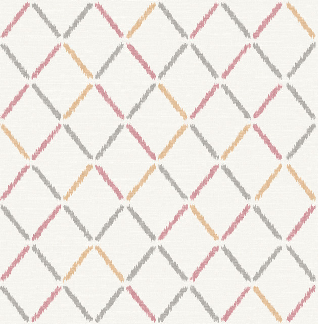 Allotrope Rose Linen Geometric Wallpaper by A-Street Prints Designer Theory Covers about 56.4 square feet 20.5-in by 33-ft long roll Unpasted 20.9 - Swanky Fabrics - Allotrope Rose Linen Geometric Wallpaper by A-Street Prints Designer Theory Covers about 56.4 square feet 20.5-in by 33-ft long roll Unpasted 20.9 - Swanky Fabrics -