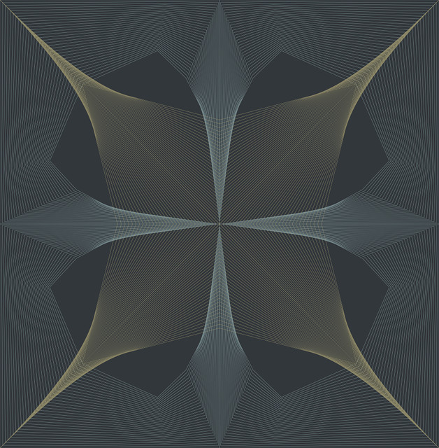 Radius Navy Geometric Wallpaper by A-Street Prints Designer Theory Covers about 56.4 square feet 20.5-in by 33-ft long roll Unpasted 20.9 - Swanky Fabrics - Radius Navy Geometric Wallpaper by A-Street Prints Designer Theory Covers about 56.4 square feet 20.5-in by 33-ft long roll Unpasted 20.9 - Swanky Fabrics -