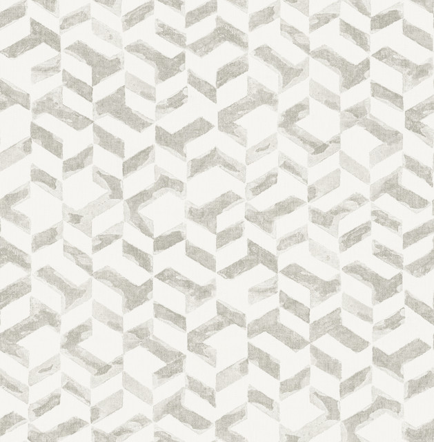 Instep Pewter Abstract Geometric Wallpaper by A-Street Prints Designer Theory Covers about 56.4 square feet 20.5-in by 33-ft long roll Unpasted 20.9 - Swanky Fabrics - Instep Pewter Abstract Geometric Wallpaper by A-Street Prints Designer Theory Covers about 56.4 square feet 20.5-in by 33-ft long roll Unpasted 20.9 - Swanky Fabrics -