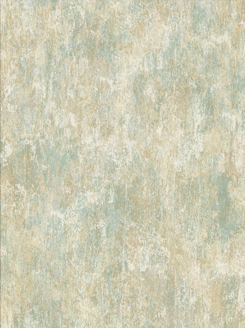 Micah Green Distressed Texture Wallpaper by Brewster Designer Textural Essentials Covers about 57.8 square feet 21-in by 33-ft long roll Unpasted 25.2 - Swanky Fabrics -