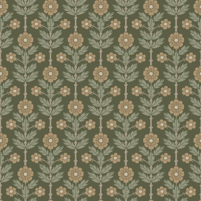 Aya Green Floral Wallpaper by A-Street Prints Designer Spring Covers about 56.4 square feet 20.5-in by 33-ft long roll Unpasted 6.9 - Swanky Fabrics - Aya Green Floral Wallpaper by A-Street Prints Designer Spring Covers about 56.4 square feet 20.5-in by 33-ft long roll Unpasted 6.9 - Swanky Fabrics -