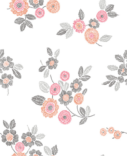 Malaga Pink Floral Wallpaper by A-Street Prints Designer Solstice Covers about 56.4 square feet 20.5-in by 33-ft long roll Unpasted 25.2 - Swanky Fabrics - Malaga Pink Floral Wallpaper by A-Street Prints Designer Solstice Covers about 56.4 square feet 20.5-in by 33-ft long roll Unpasted 25.2 - Swanky Fabrics -