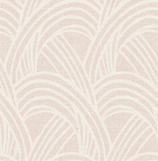 Farrah Blush Geometric Wallpaper by A-Street Prints Designer Scott Living II Covers about 56.4 square feet 20.5-in by 33-ft long roll Unpasted 20.9 - Swanky Fabrics -