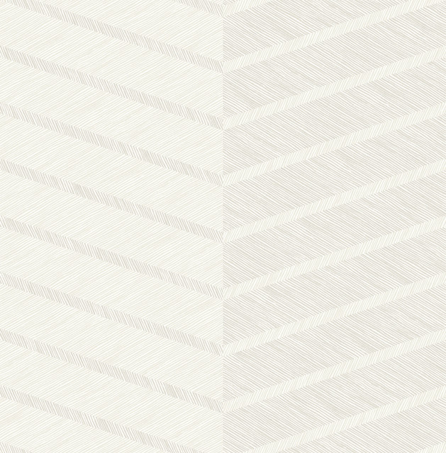 Aspen White Chevron Wallpaper by A-Street Prints Designer Scott Living Covers about 56.4 square feet 20.5-in by 33-ft long roll Unpasted 20.8 - Swanky Fabrics -