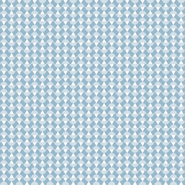 Arne Blue Geometric Wallpaper by Wall Vision Designer Scandinavian Designers II Covers about 57.8 square feet 21-in by 33-ft long roll Unpasted 0.79 - Swanky Fabrics -