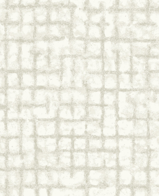 Shea Gold Distressed Geometric Wallpaper by A-Street Prints Designer Scott Living Covers about 56.4 square feet 20.5-in by 33-ft long roll Unpasted 25.2 - Swanky Fabrics -