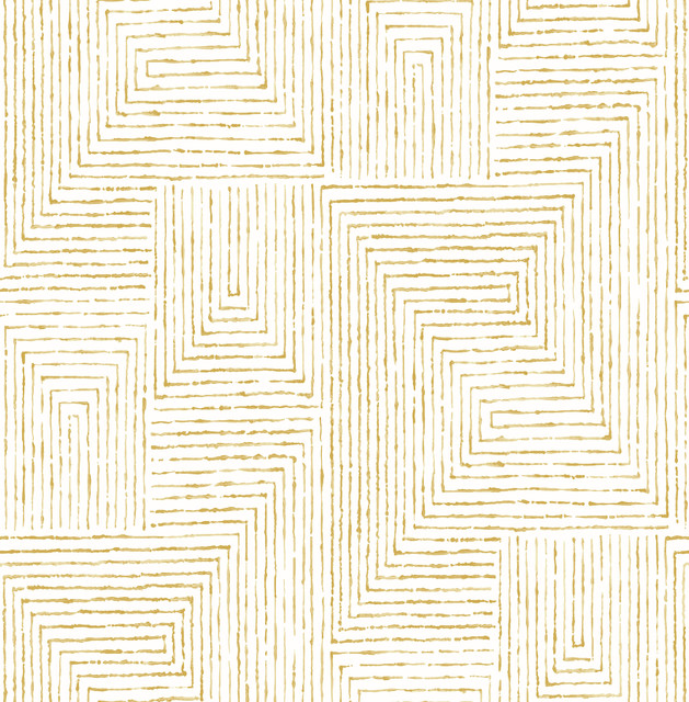 Merritt Honey Geometric Wallpaper by A-Street Prints Designer Scott Living Covers about 56.4 square feet 20.5-in by 33-ft long roll Unpasted 20.8 - Swanky Fabrics - Merritt Honey Geometric Wallpaper by A-Street Prints Designer Scott Living Covers about 56.4 square feet 20.5-in by 33-ft long roll Unpasted 20.8 - Swanky Fabrics -