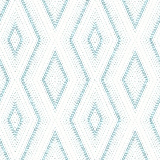 Santa Turquoise Geometric Wallpaper by Chesapeake Designer Sanibel Covers about 56.4 square feet 20.5-in by 33-ft long roll Prepasted 20.5 - Swanky Fabrics - Santa Turquoise Geometric Wallpaper by Chesapeake Designer Sanibel Covers about 56.4 square feet 20.5-in by 33-ft long roll Prepasted 20.5 - Swanky Fabrics -