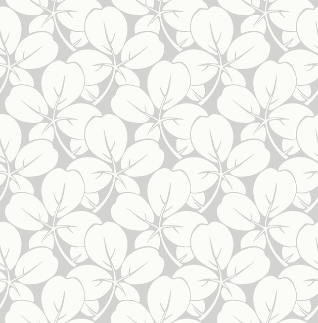 Robert Light Grey Clover Wallpaper by A-Street Prints Designer Revival Covers about 56.4 square feet 20.5-in by 33-ft long roll Unpasted 6.8 - Swanky Fabrics - Robert Light Grey Clover Wallpaper by A-Street Prints Designer Revival Covers about 56.4 square feet 20.5-in by 33-ft long roll Unpasted 6.8 - Swanky Fabrics -