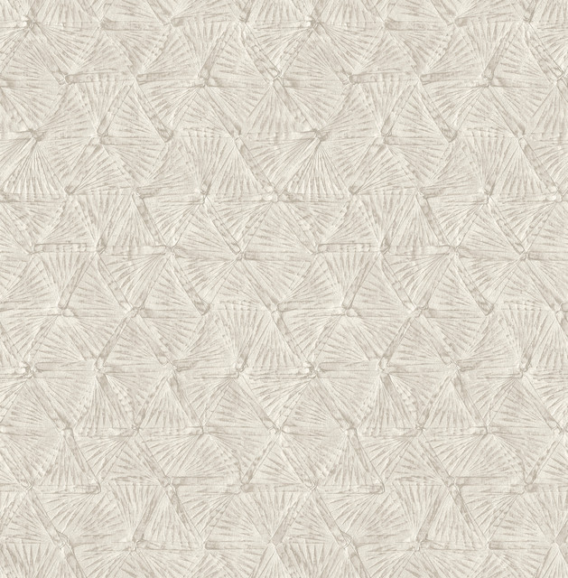 Wright Platinum Textured Triangle Wallpaper by A-Street Prints Designer Revival Covers about 56.4 square feet 20.5-in by 33-ft long roll Unpasted 20.9 - Swanky Fabrics -