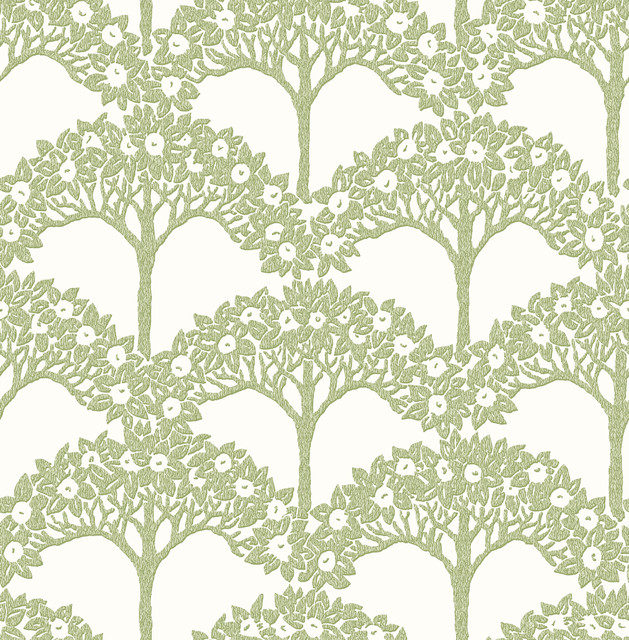 Dawson Green Magnolia Tree Wallpaper by A-Street Prints Designer Revival Covers about 56.4 square feet 20.5-in by 33-ft long roll Unpasted 20.9 - Swanky Fabrics - Dawson Green Magnolia Tree Wallpaper by A-Street Prints Designer Revival Covers about 56.4 square feet 20.5-in by 33-ft long roll Unpasted 20.9 - Swanky Fabrics -