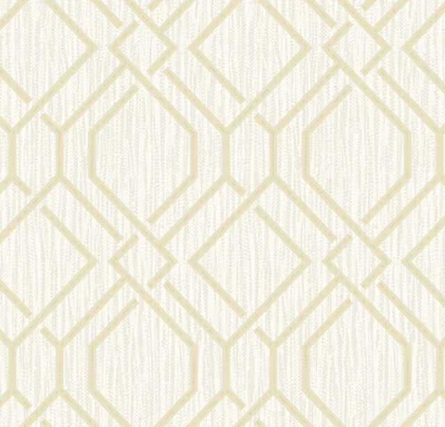 Frege Gold Trellis Wallpaper by Advantage Designer Radiance Covers about 57.5 square feet 20.9-in by 33-ft long roll Unpasted 20.9 - Swanky Fabrics - Frege Gold Trellis Wallpaper by Advantage Designer Radiance Covers about 57.5 square feet 20.9-in by 33-ft long roll Unpasted 20.9 - Swanky Fabrics -