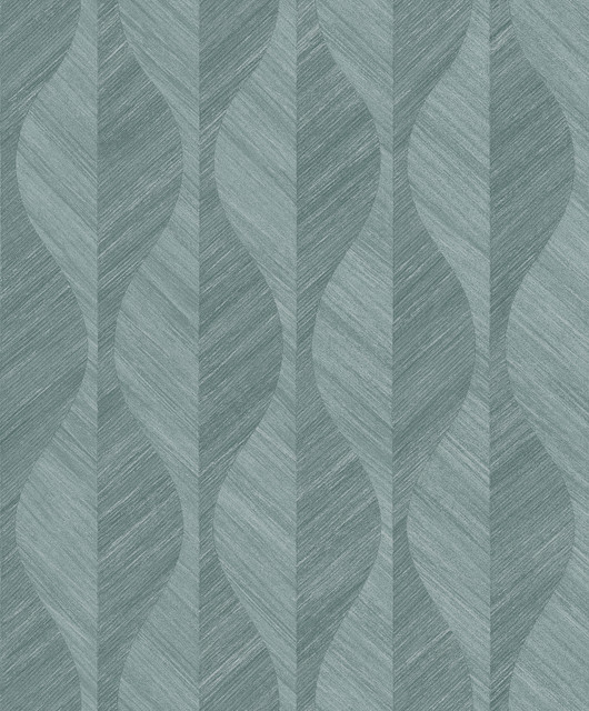 Oresome Teal Ogee Wallpaper by Advantage Designer Radiance Covers about 57.5 square feet 20.9-in by 33-ft long roll Unpasted 25.2 - Swanky Fabrics - Oresome Teal Ogee Wallpaper by Advantage Designer Radiance Covers about 57.5 square feet 20.9-in by 33-ft long roll Unpasted 25.2 - Swanky Fabrics -